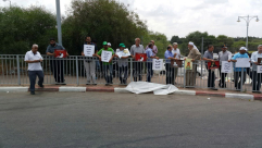 بالصور: الحريات تُنظم وقفة تضامنية مع الأسير خضر عدنان أمام مستشفى صرفند 